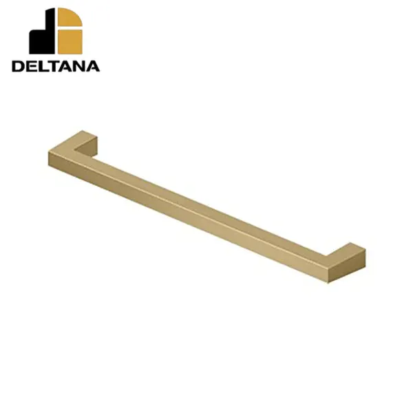 Deltana - Modern Square Bar Pull - 8" - Heavy Duty - Solid Brass - 8" Center To Center - Optional Finish