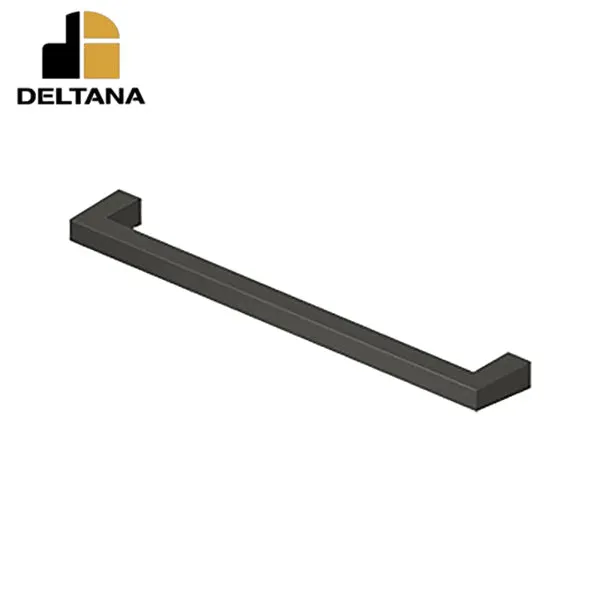 Deltana - Modern Square Bar Pull - 8" - Heavy Duty - Solid Brass - 8" Center To Center - Optional Finish