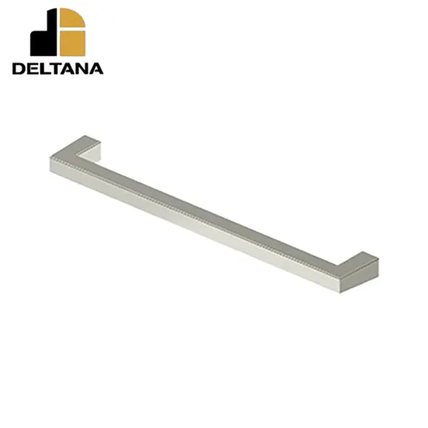 Deltana - Modern Square Bar Pull - 8" - Heavy Duty - Solid Brass - 8" Center To Center - Optional Finish