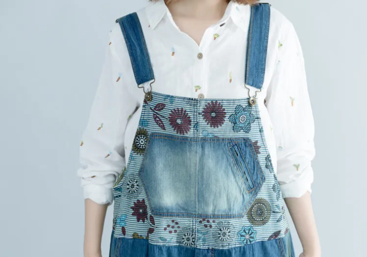 Denim Summer Denim Overall Loose Women Jumpsuits CNHK08025