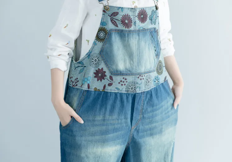 Denim Summer Denim Overall Loose Women Jumpsuits CNHK08025