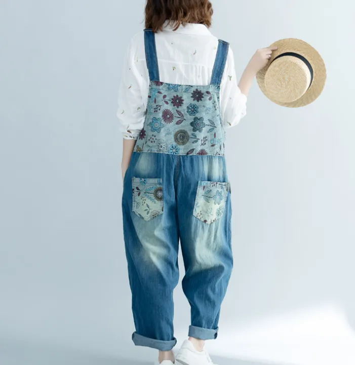 Denim Summer Denim Overall Loose Women Jumpsuits CNHK08025