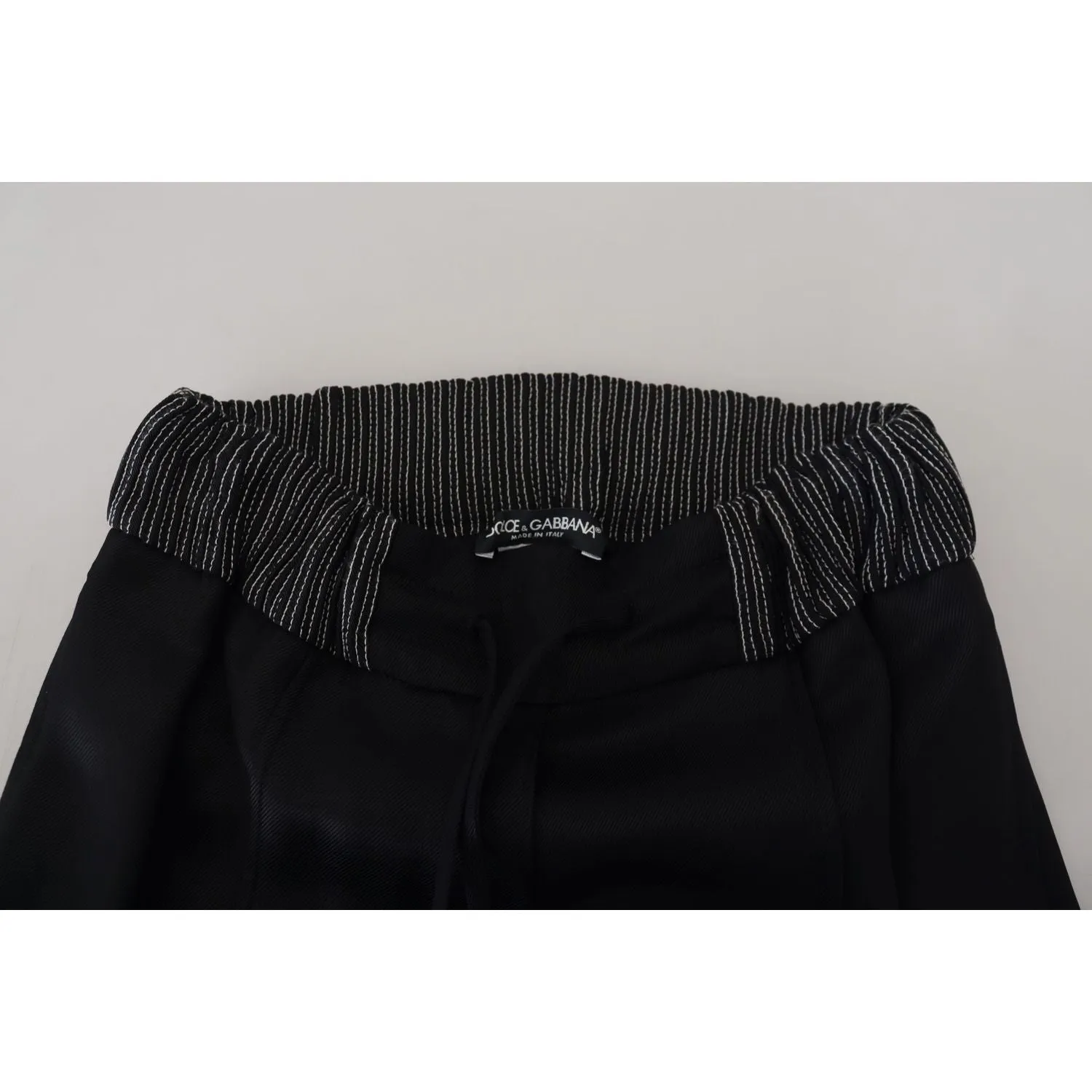 Dolce & Gabbana Elegant Black Cotton Pants