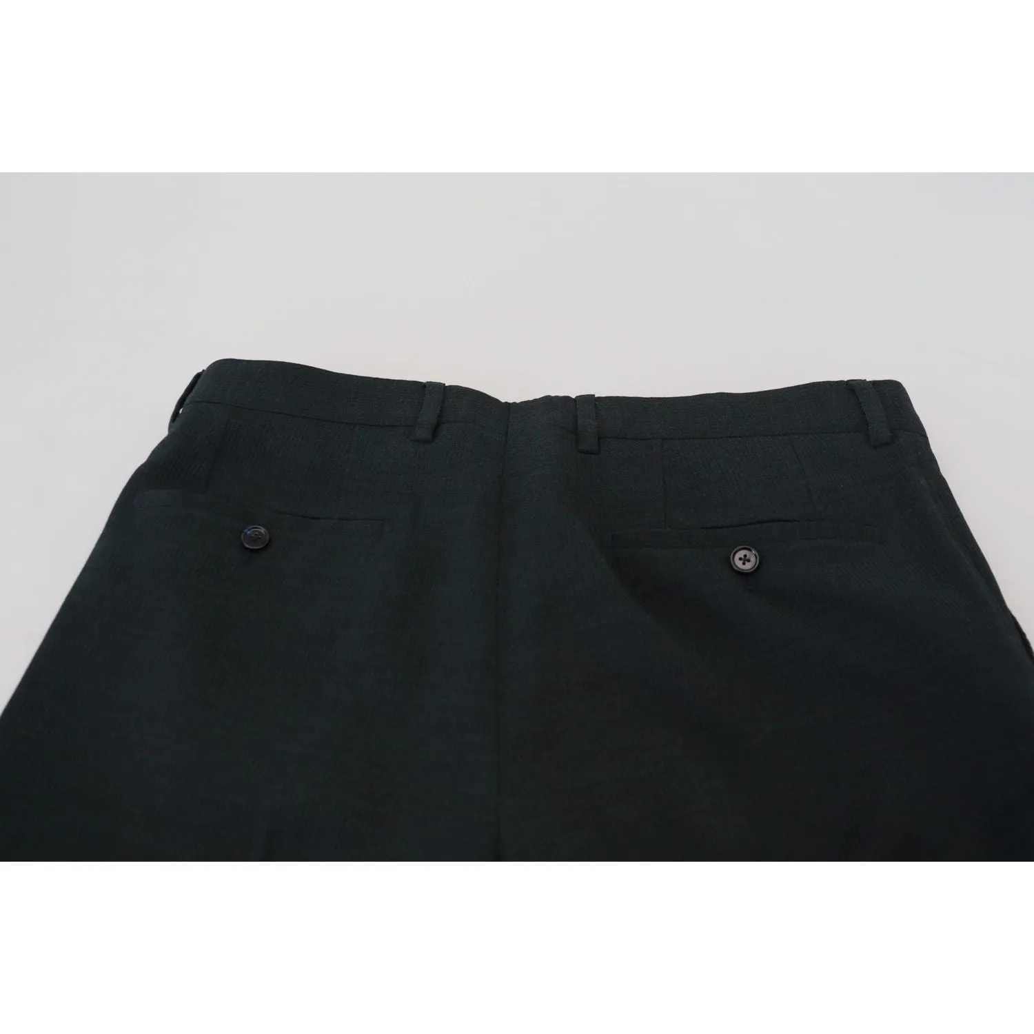 Dolce & Gabbana Elegant Blue Virgin Wool Trousers