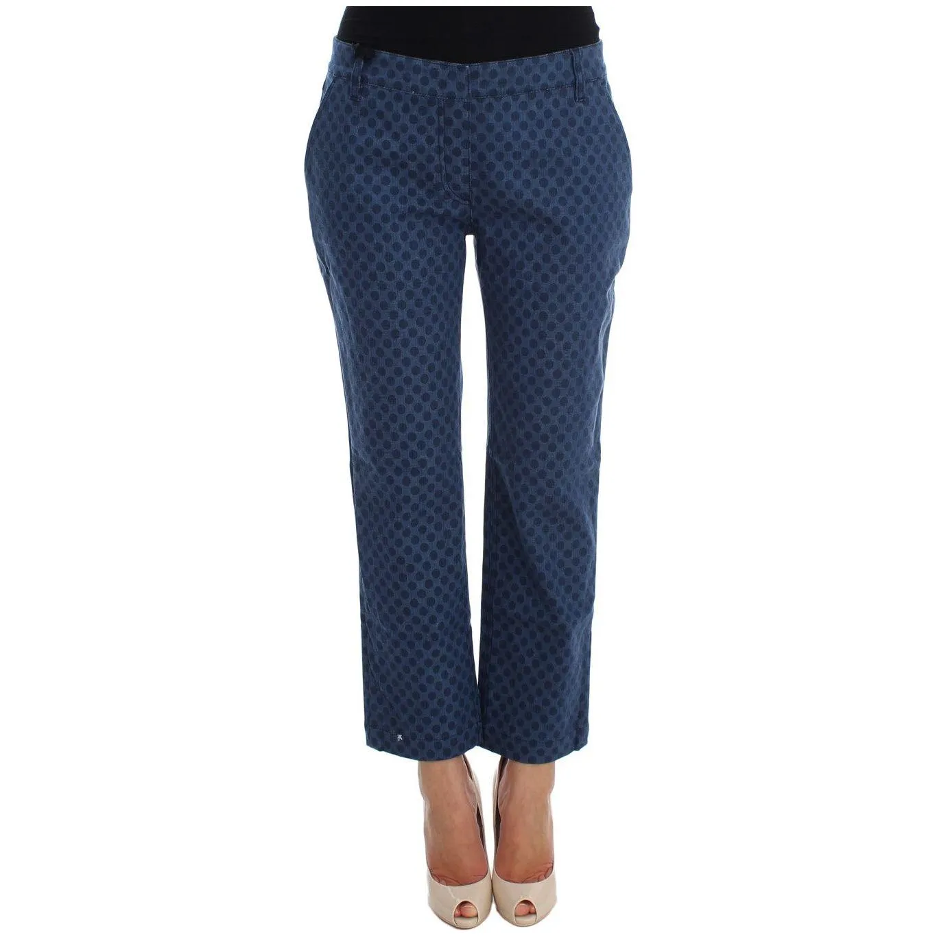 Dolce & Gabbana Polka Dotted Capri Stretch Jeans