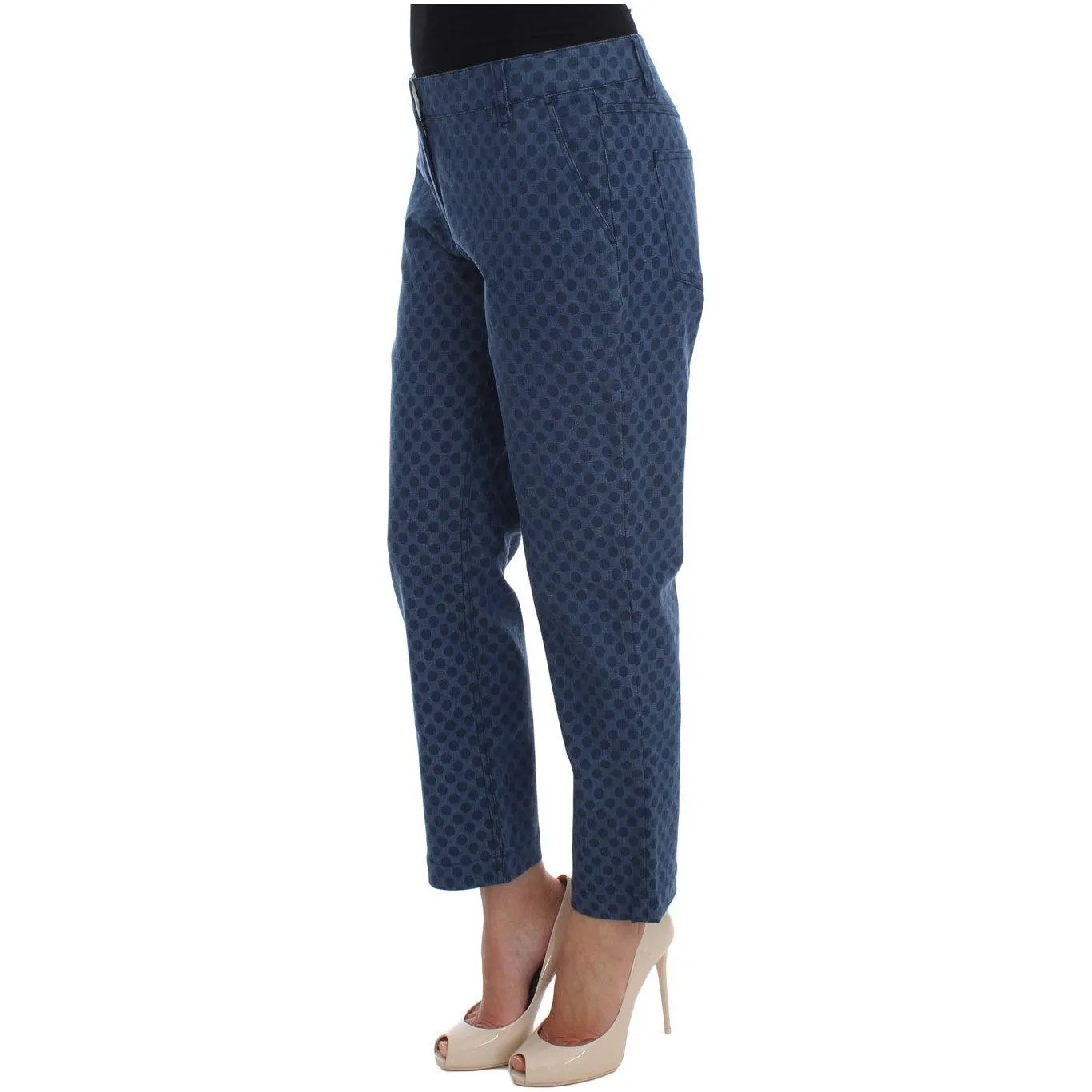 Dolce & Gabbana Polka Dotted Capri Stretch Jeans