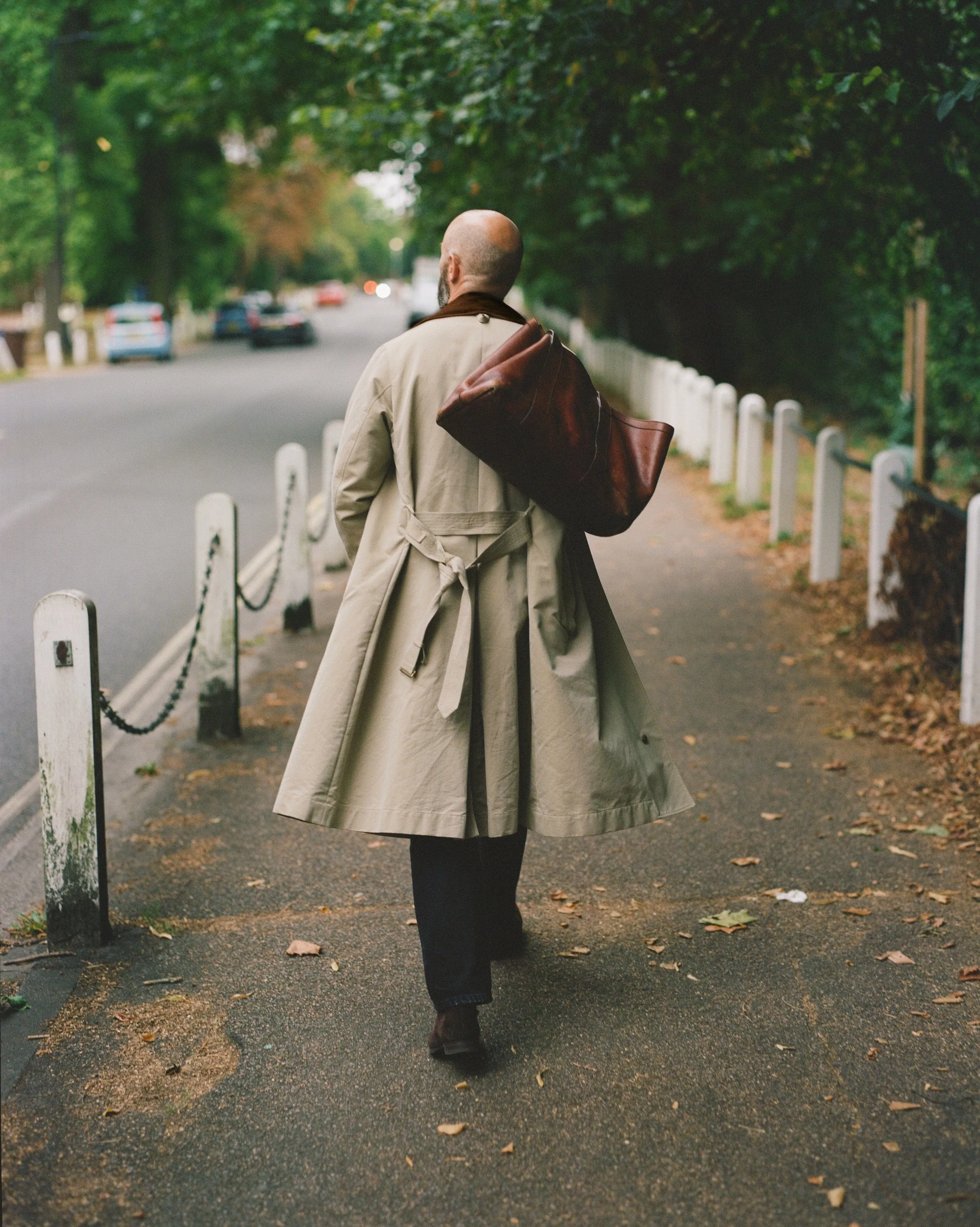 Drake's for Permanent Style Beige Rider's Raincoat