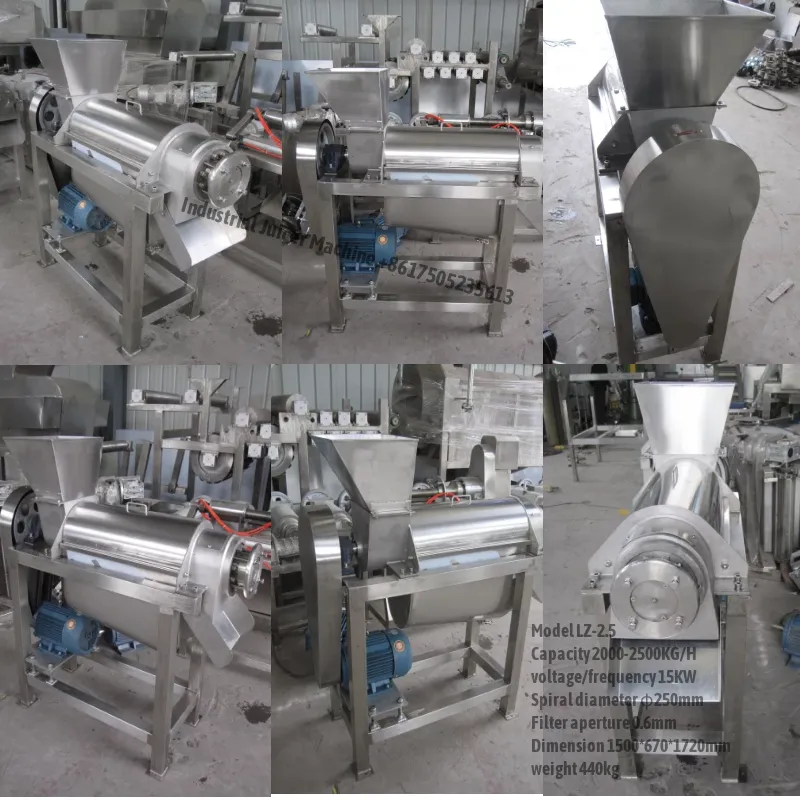 Electric Juicer Extractor Machine 500-5000kg per hour for fruits and vegetables