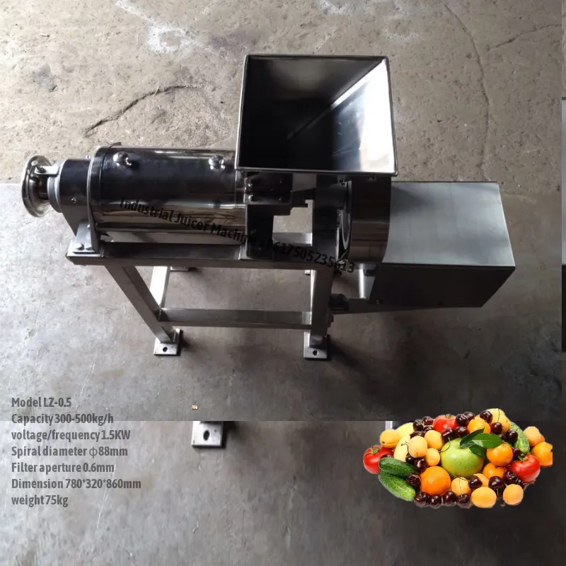 Electric Juicer Extractor Machine 500-5000kg per hour for fruits and vegetables