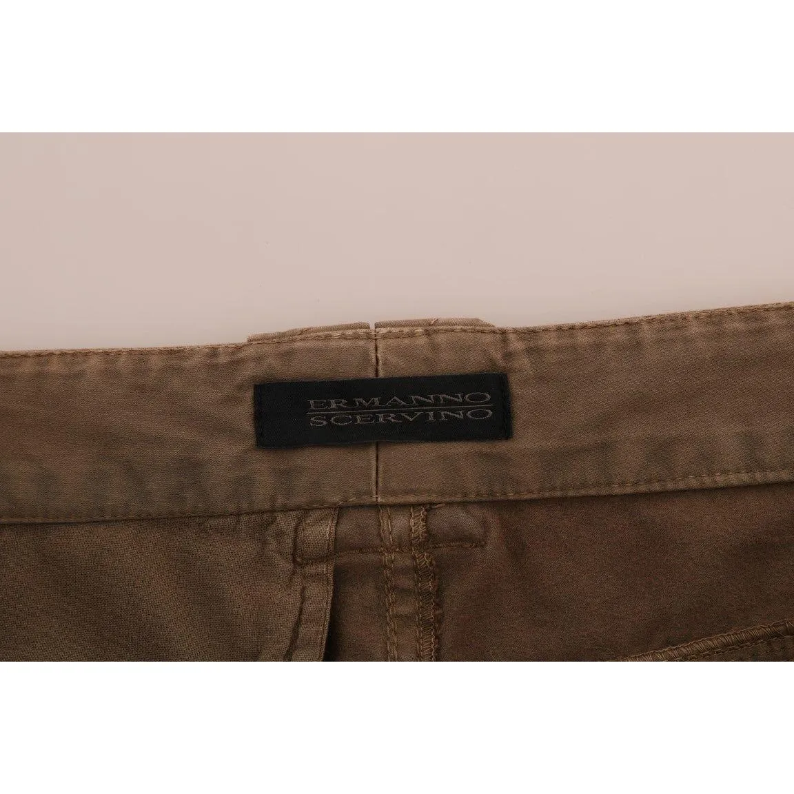 Ermanno Scervino Chic Brown Casual Cotton Pants