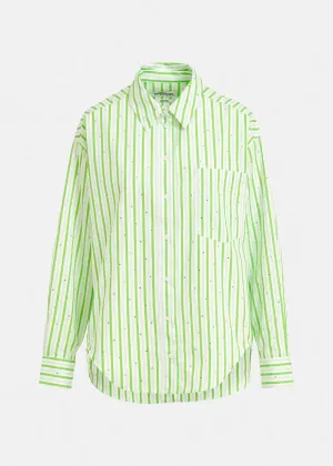 Essentiel Antwerp Fever Tree Shirt In Green Stripe