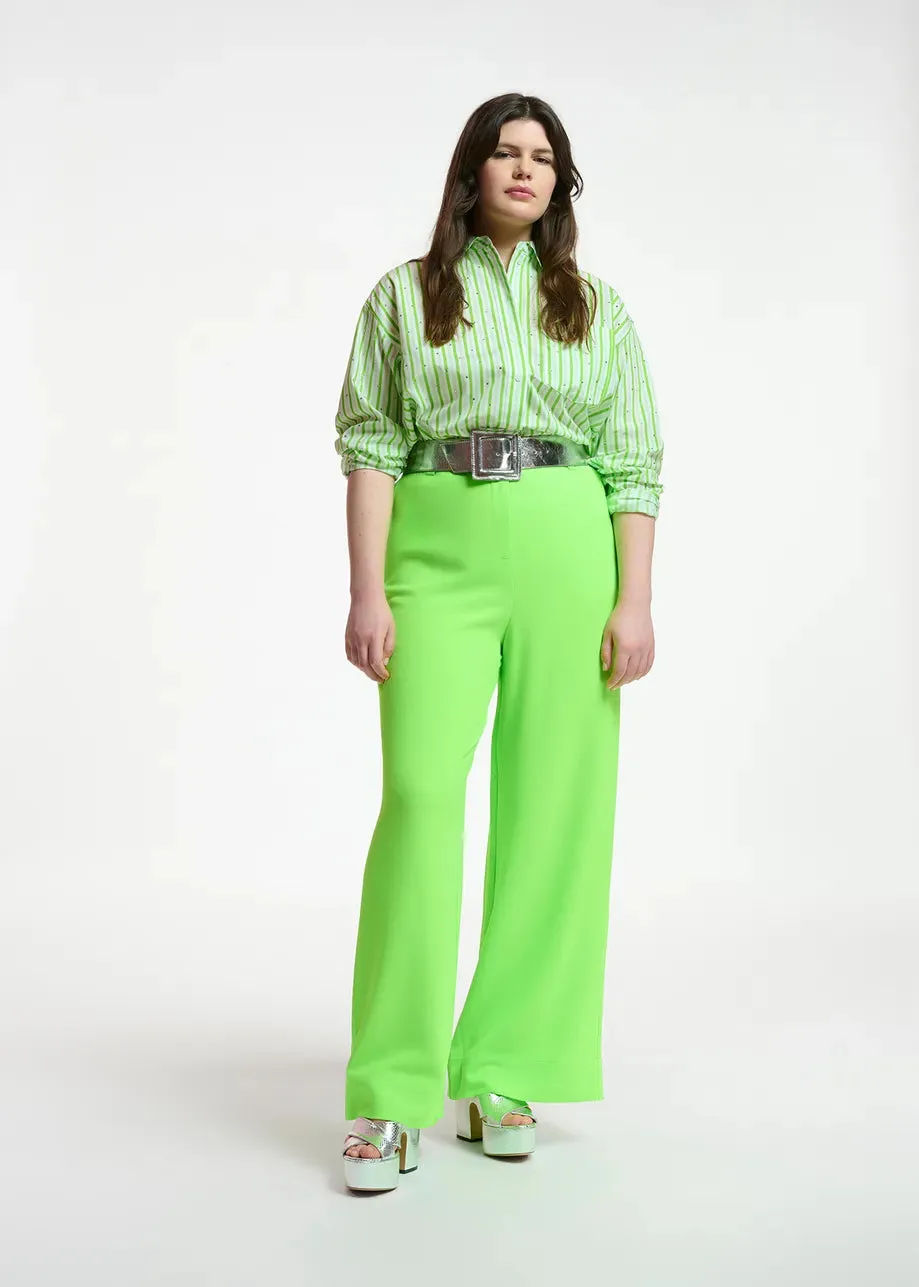 Essentiel Antwerp Fever Tree Shirt In Green Stripe