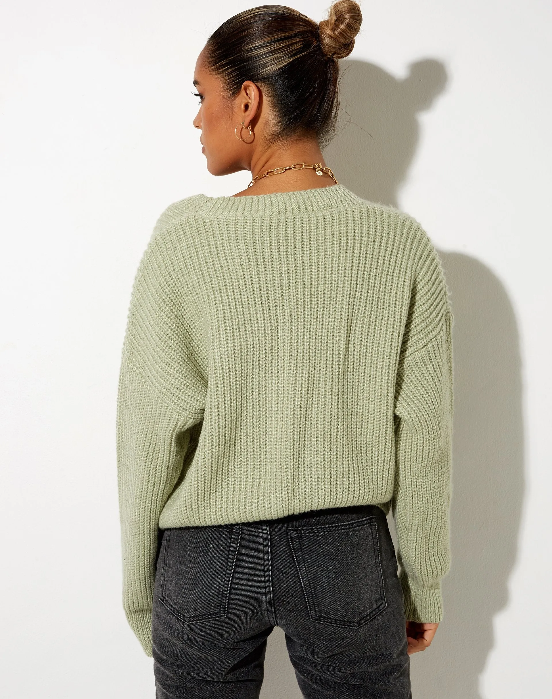 Fia Cardigan in Sage