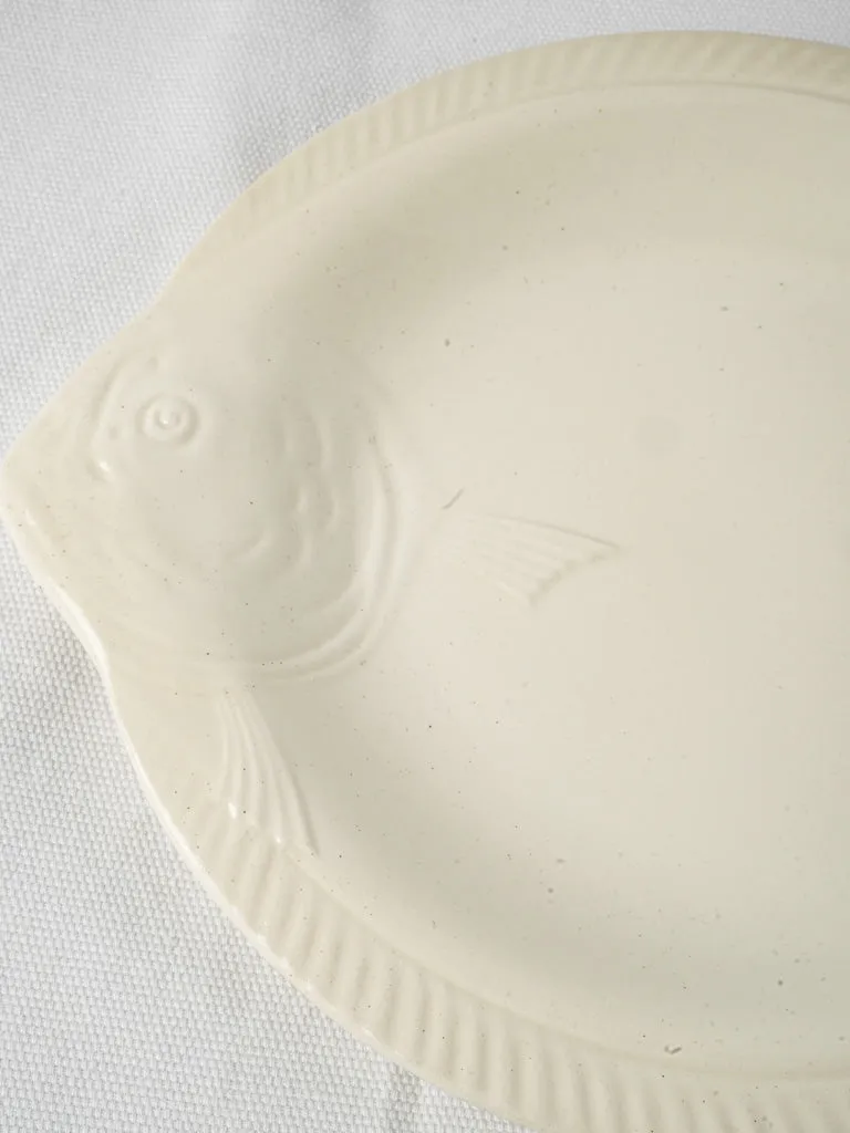 Fish-shaped plates, platter, and ramekin service set