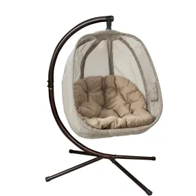 Flower House Hanging Egg Chair with Cushion