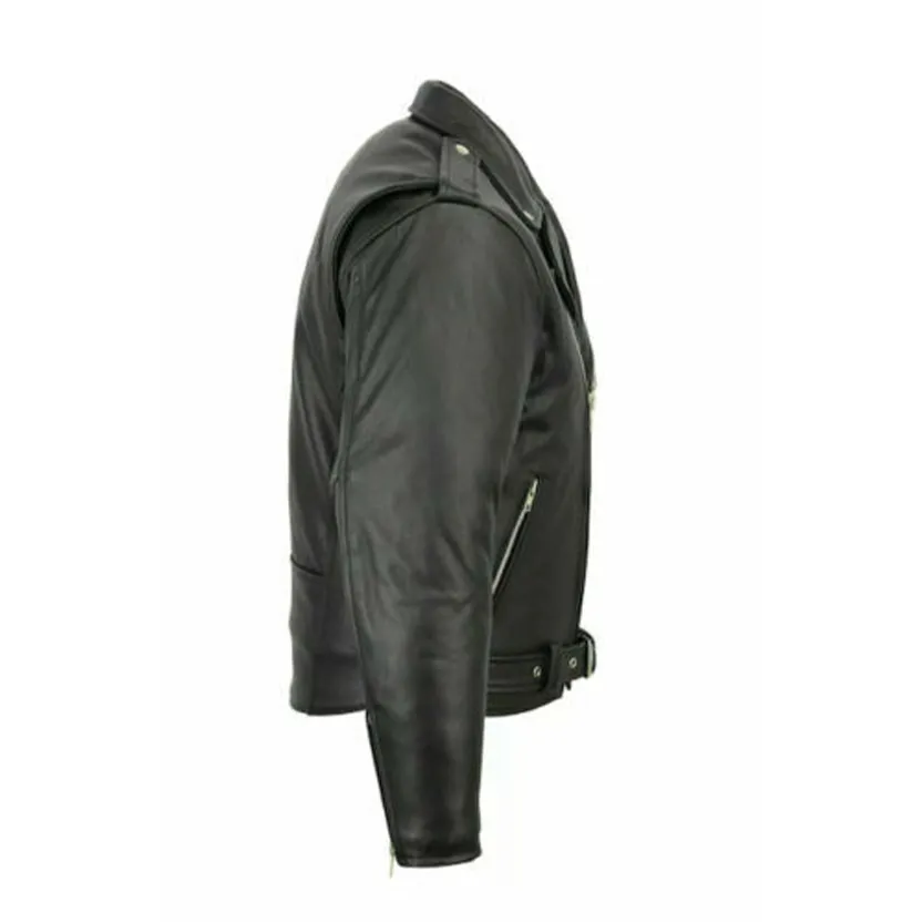 Funki Buys | Jackets | Men's Slim Fit Faux Leather Biker Jacket