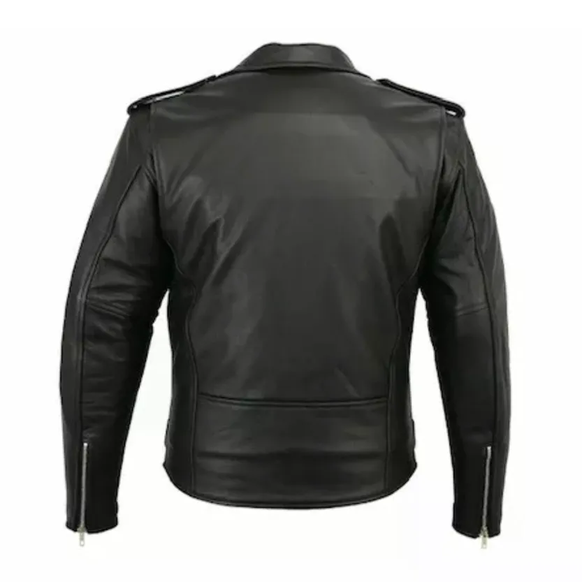 Funki Buys | Jackets | Men's Slim Fit Faux Leather Biker Jacket