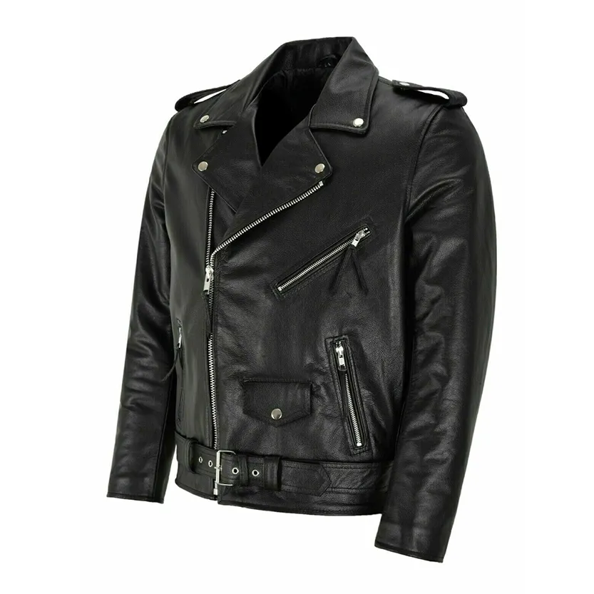 Funki Buys | Jackets | Men's Slim Fit Faux Leather Biker Jacket