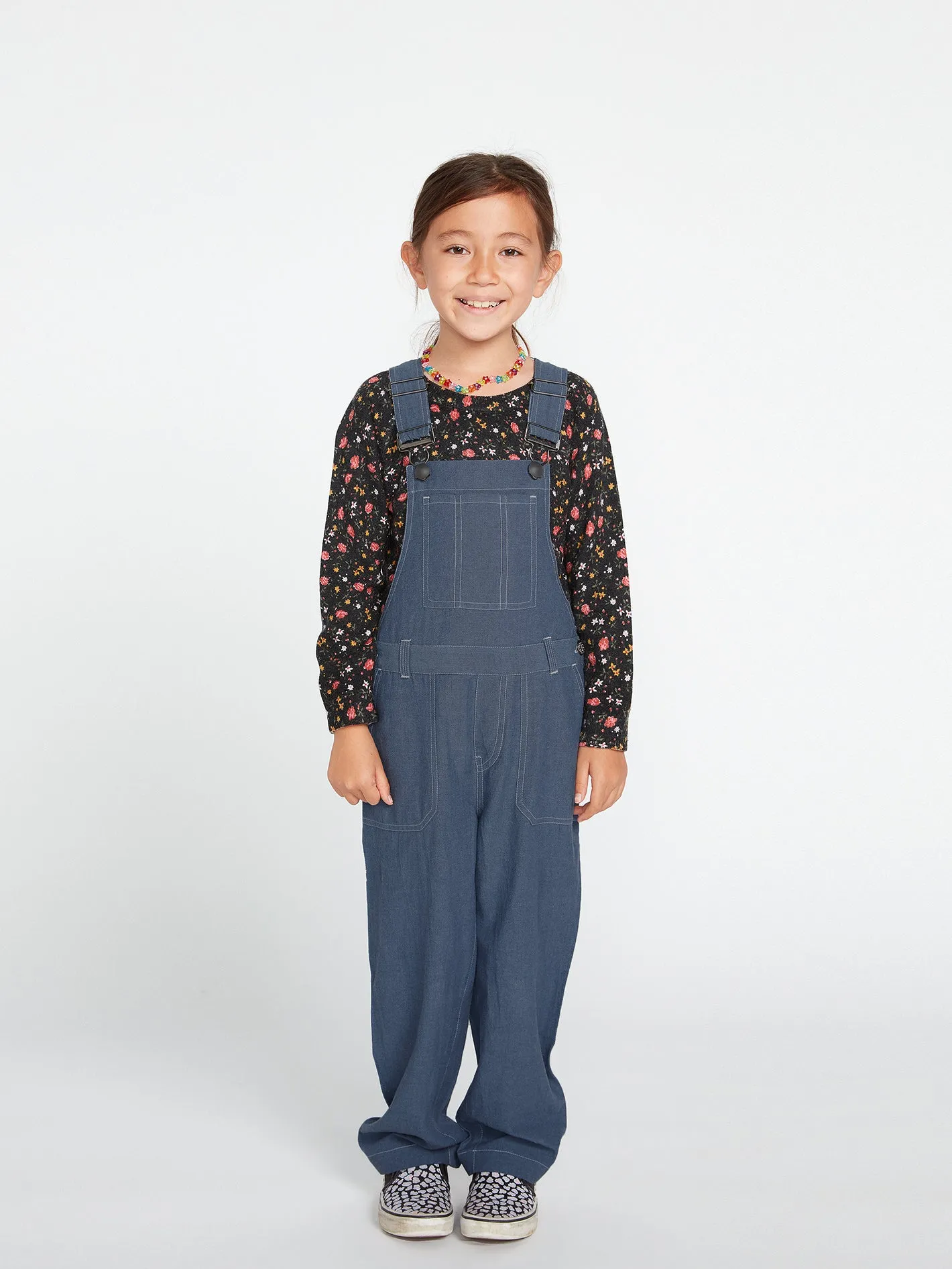 Girls Sunday Strut Overalls - Flight Blue