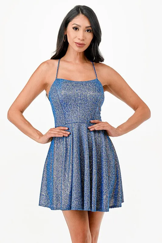 Glittered Flare Dress