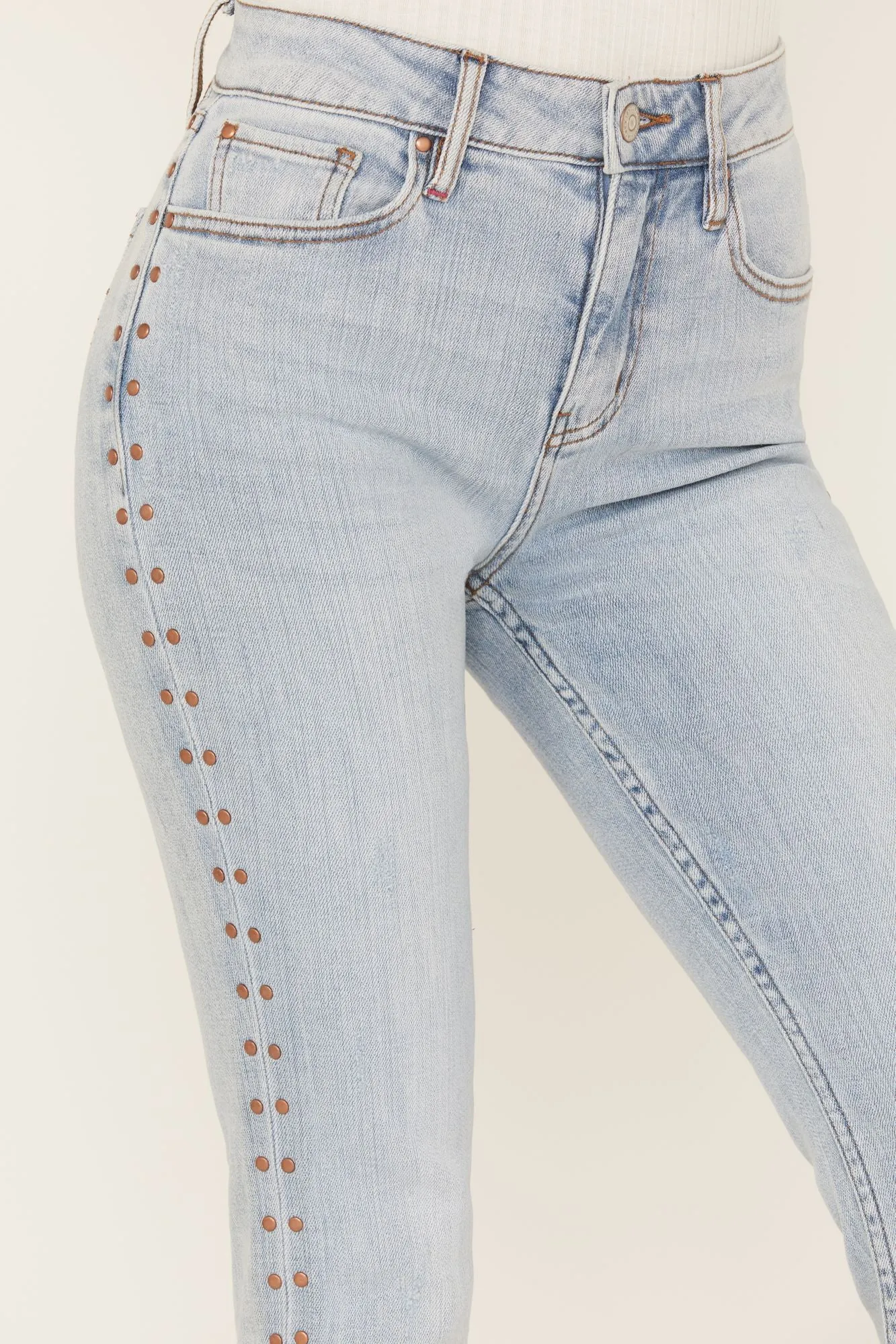 Granada Gypsy High Rise Studded Side Seam Bootcut Jeans