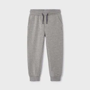 GREY CUFFED FLEECE JOGGERS FOR BOYS