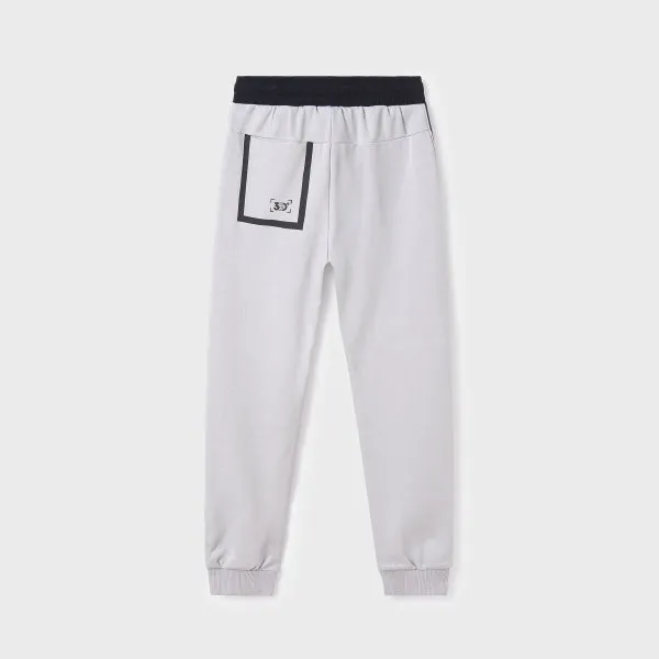 GREY FLEEECE JOGGERS FOR BOYS