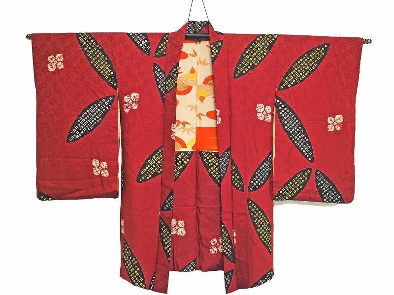 ha0023 haori - haorijJacket -   Japanese vintage jacket silk