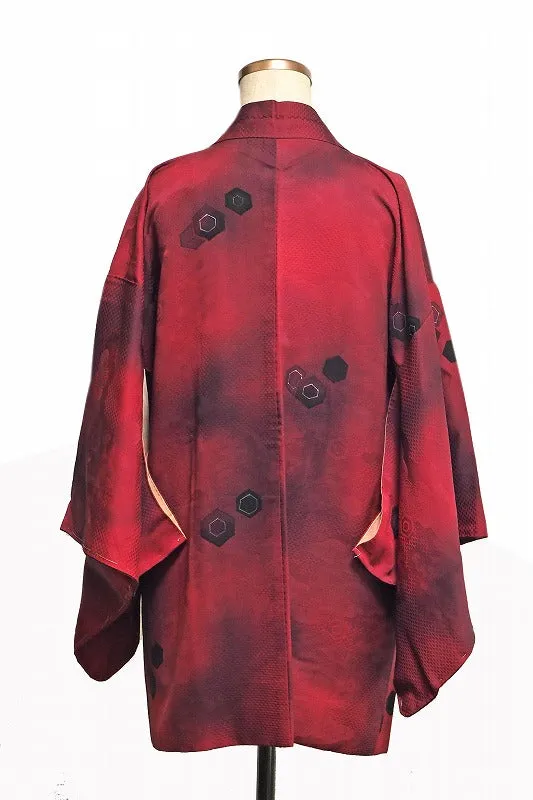 ha0063 haori - haorijJacket -   Japanese vintage jacket silk