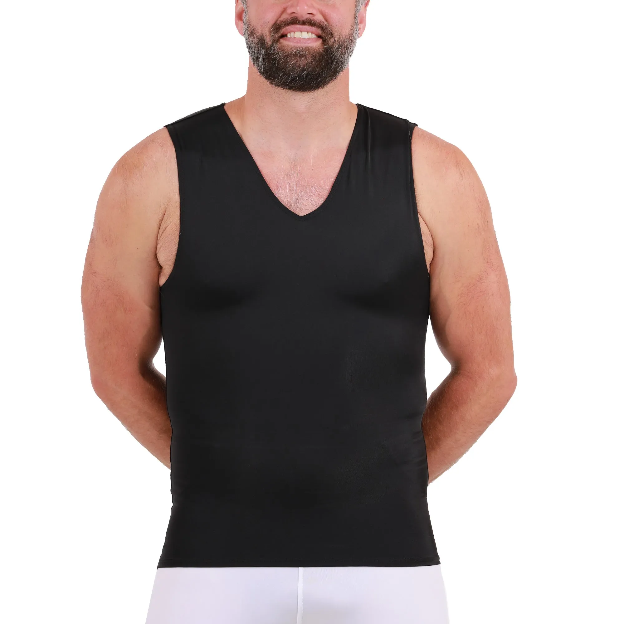 Insta Slim Big & Tall Compression V-Neck Tank VS00N1BT