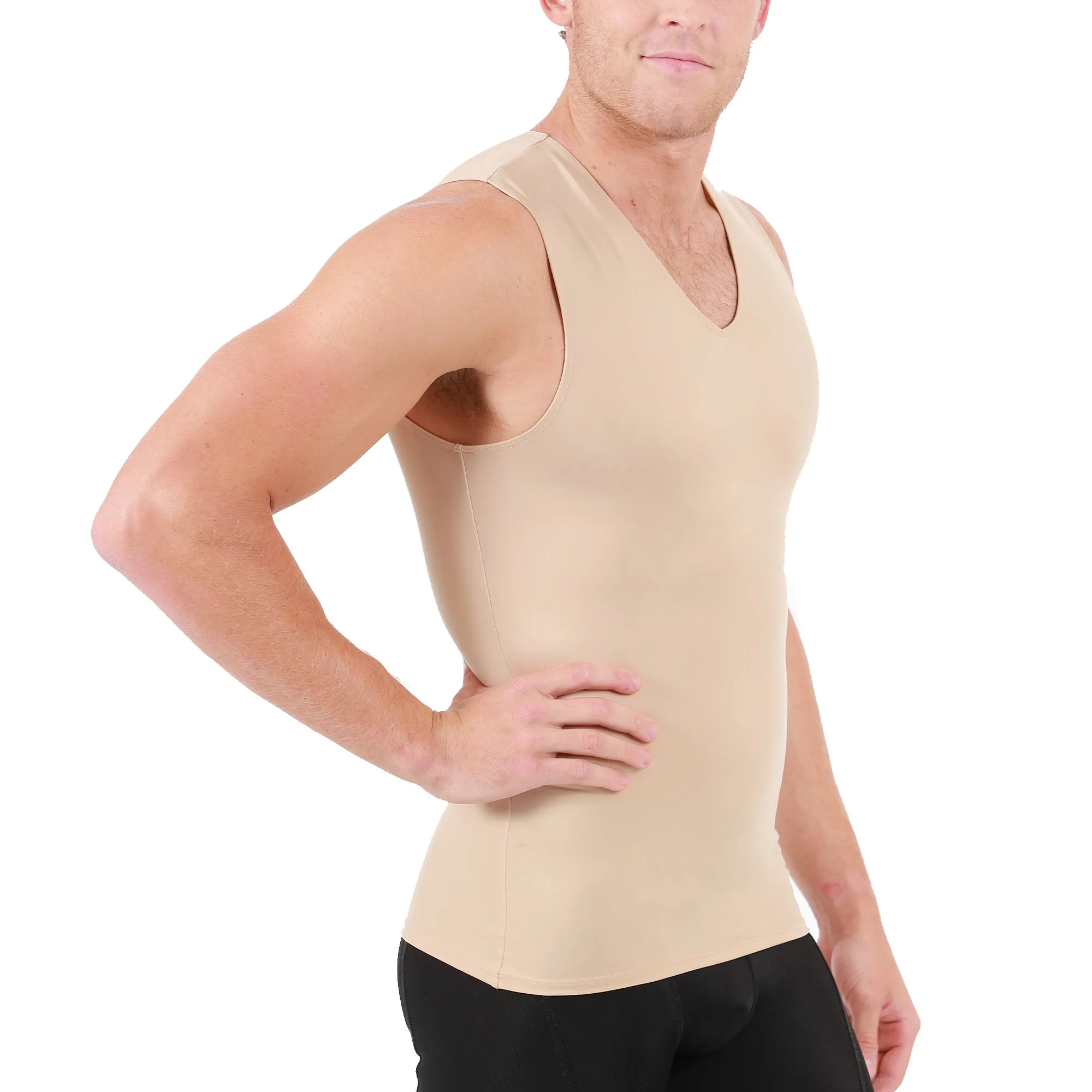 Insta Slim Big & Tall Compression V-Neck Tank VS00N1BT