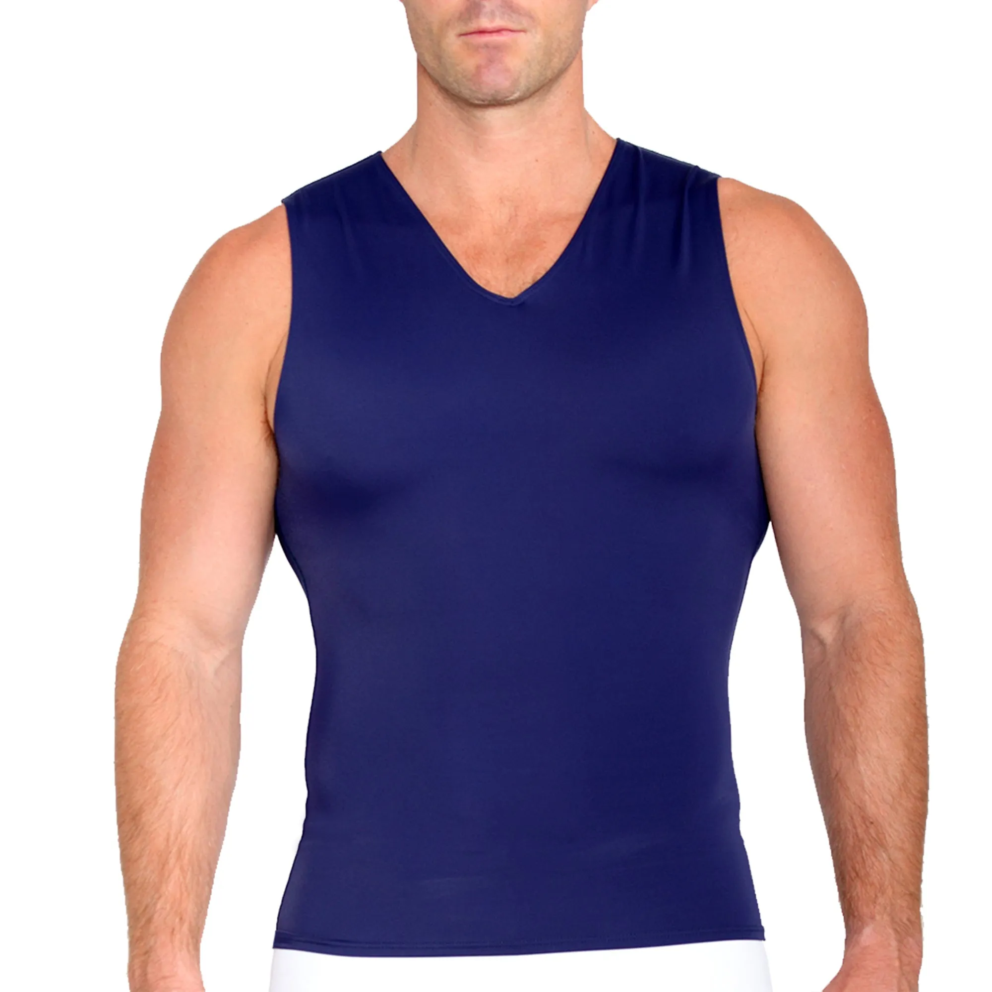 Insta Slim Big & Tall Compression V-Neck Tank VS00N1BT