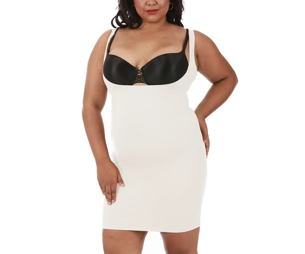 InstantFigure Underbust Tank Dress Curvy Plus Size Shapewear WD40151C