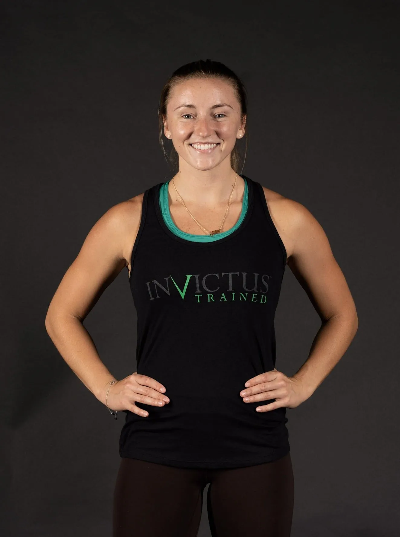 Invictus Trained Tank- Women's - Green/Black