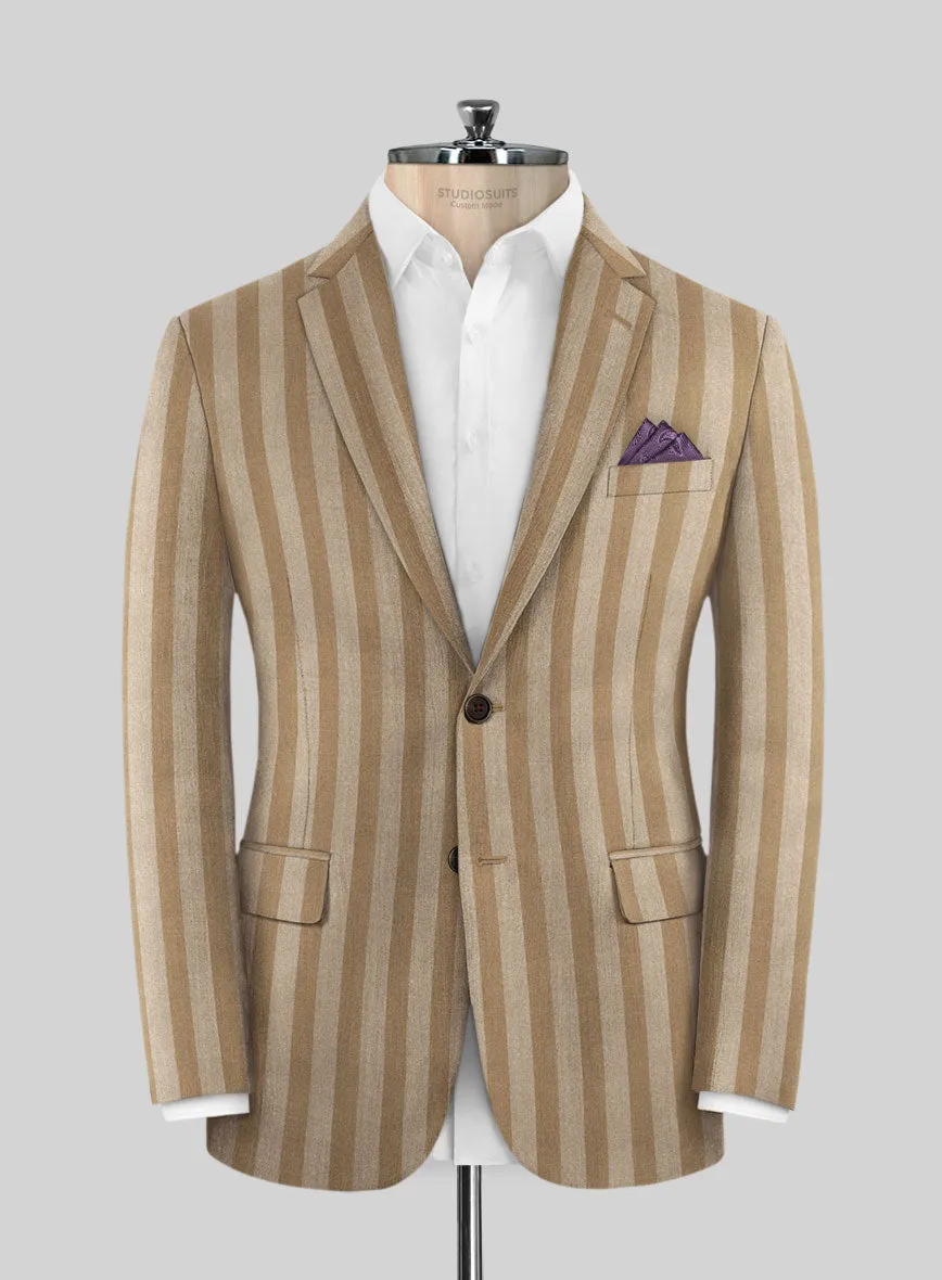 Italian Ildefo Brown Wool Suit