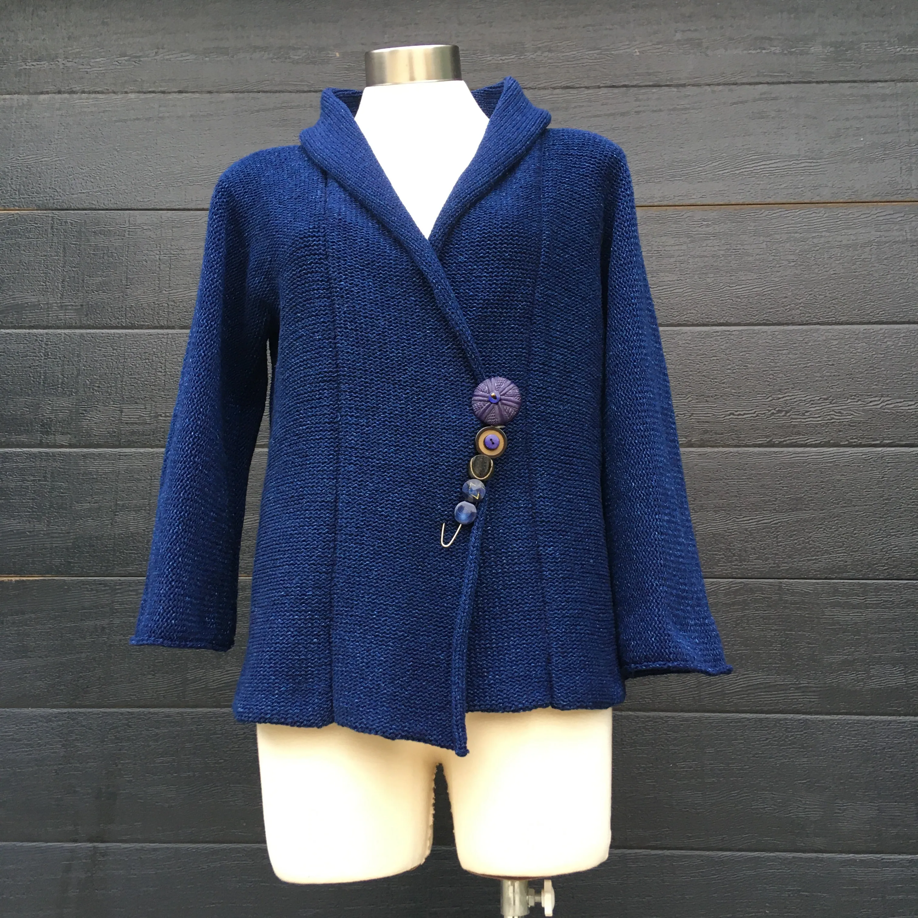 Jacket - Denim Knit Jacket- "Evie"