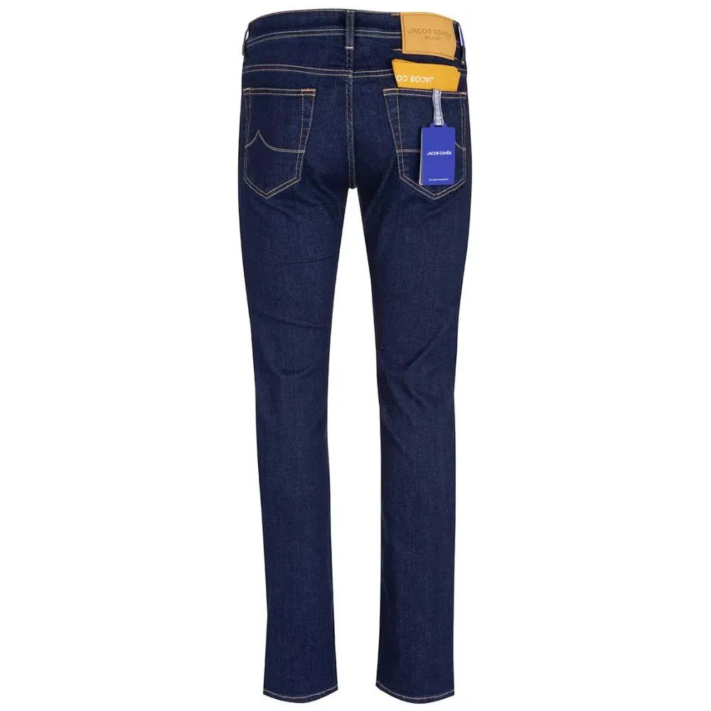 Jacob Cohen Elegant Dark Blue Bard Jeans