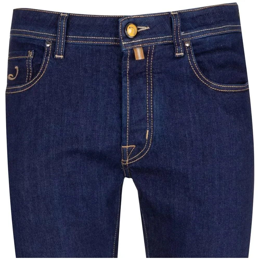 Jacob Cohen Elegant Dark Blue Bard Jeans