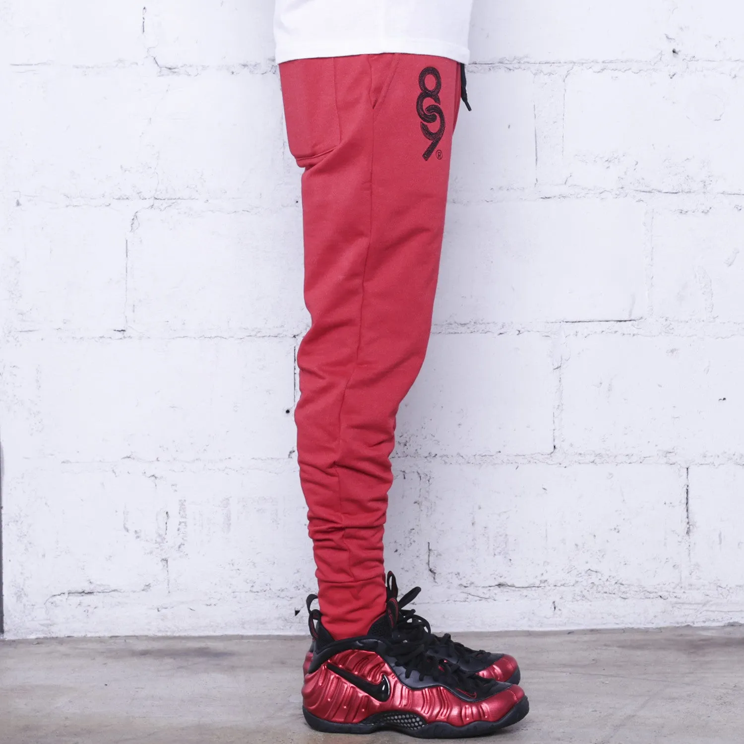 Keys Premium Terry Joggers Red