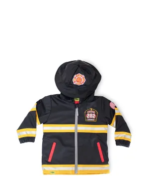 Kids F.D.U.S.A. Firechief Jr. Raincoat - Black