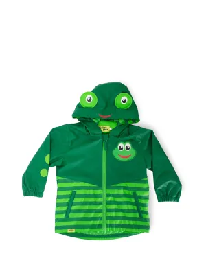 Kids Fritz Frog Raincoat - Green