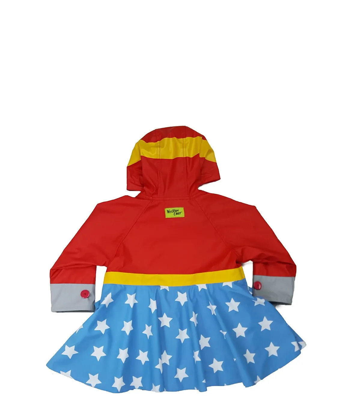 Kids Wonder Woman Raincoat - Red