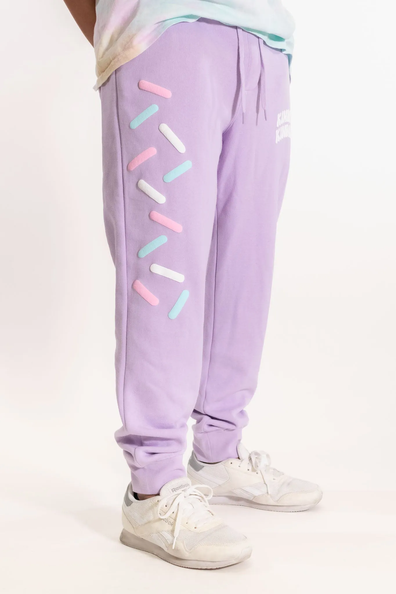 Kinda Fit Kinda Fat Sprinkle Puff Print Joggers