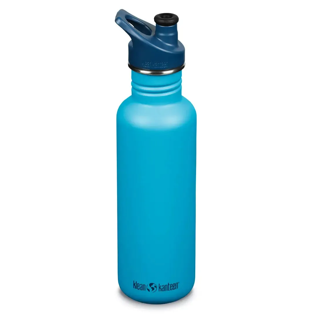 Klean Kanteen Classic Sports Cap Stainless Steel Water Bottles 800ml