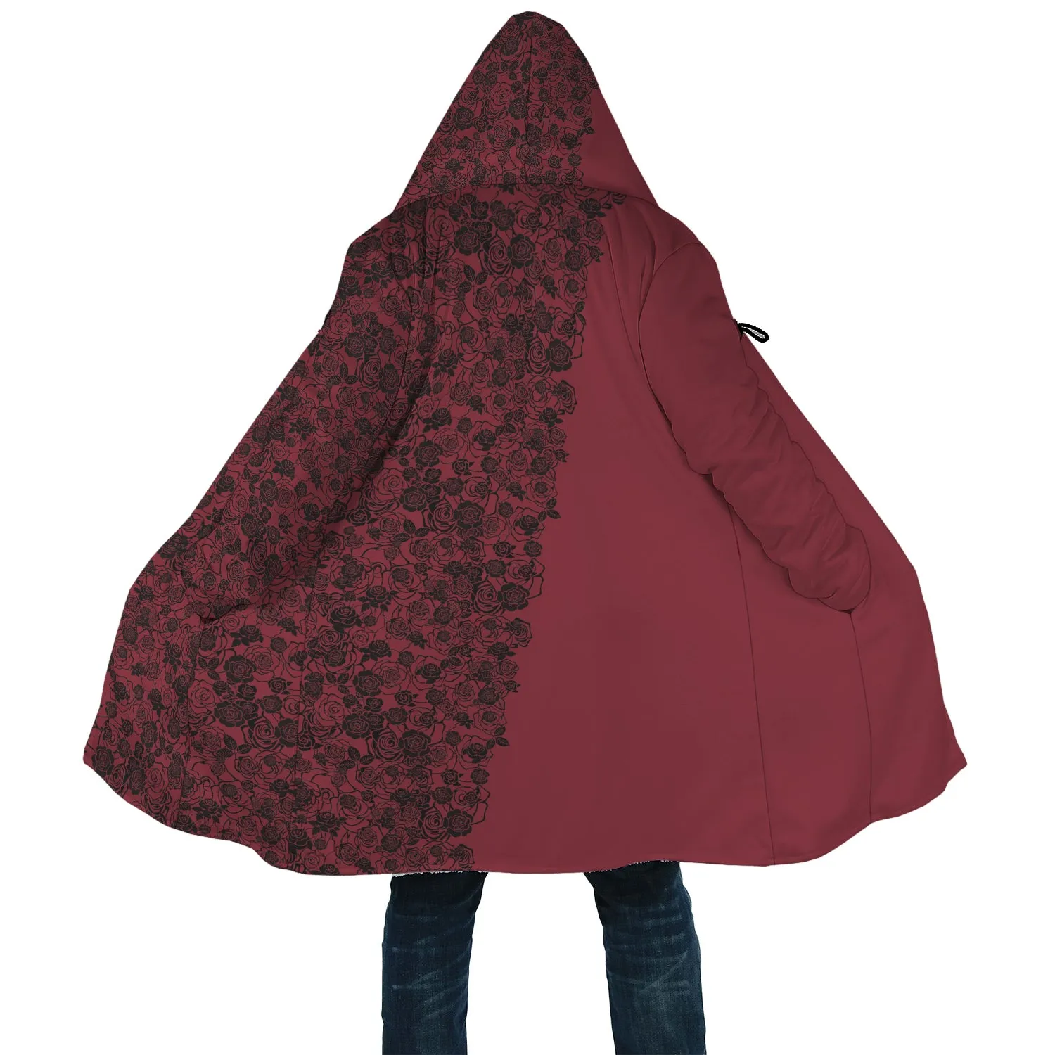 Lee's Excellent Hooded Coat - Black Roses