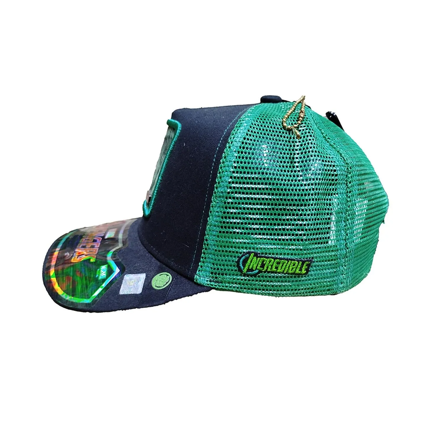 Limited Edition Gorra Negra Con Verde Ajustable Hulk Avengers