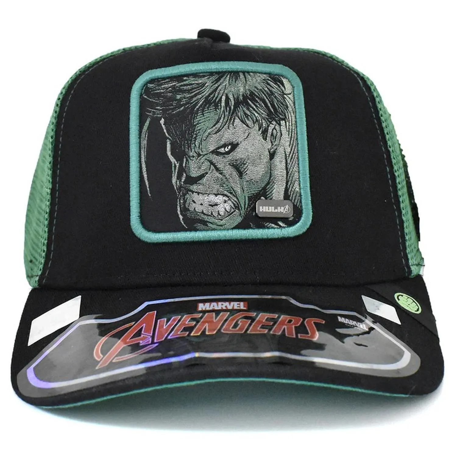 Limited Edition Gorra Negra Con Verde Ajustable Hulk Avengers