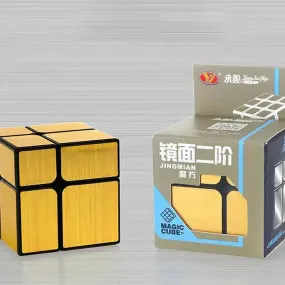 Limited Edition Puzzle Cubo 2X2X2 Mirror Dorado Base Negra