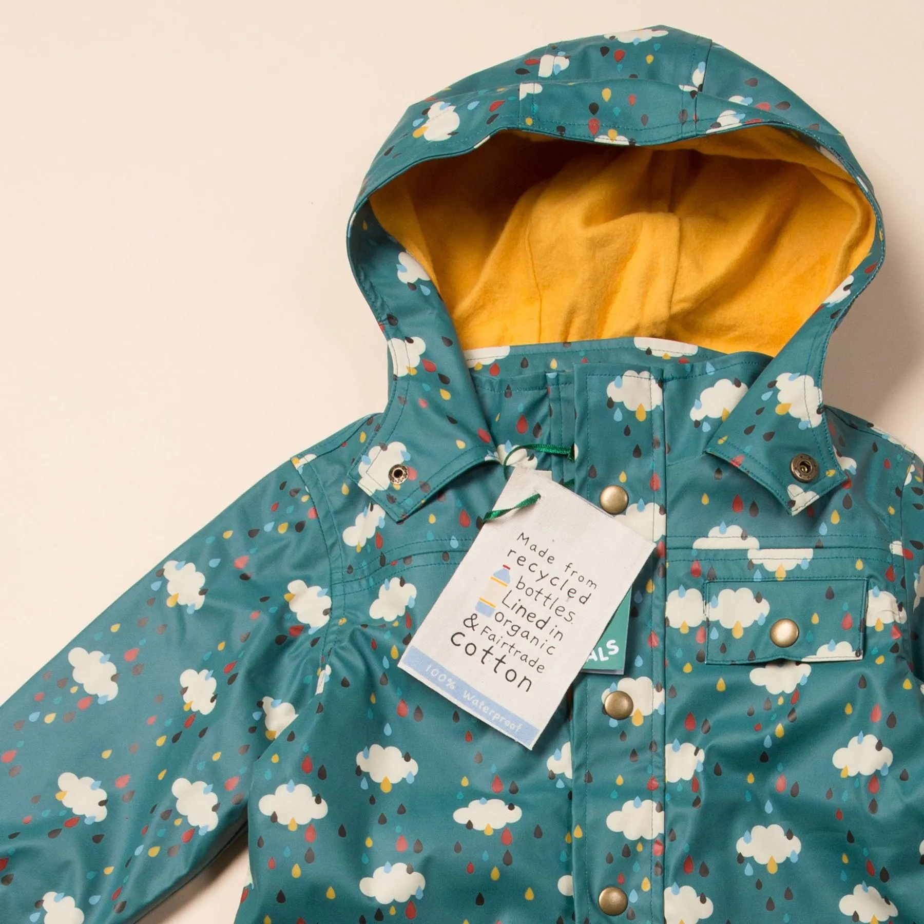 Little Green Radicals Splash About Waterproof Raincoat (1-6yrs)