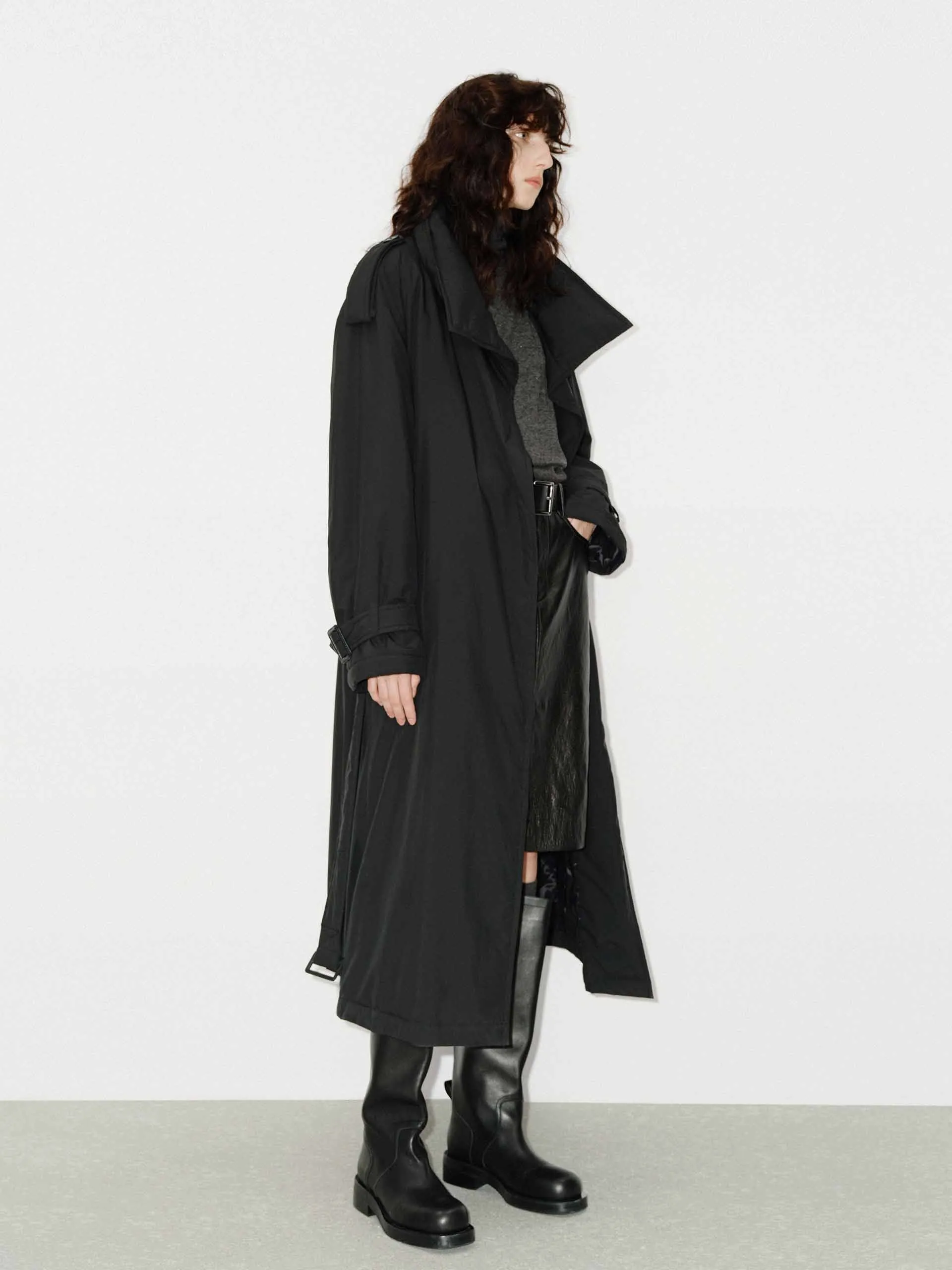 Longline Down Trench Coat